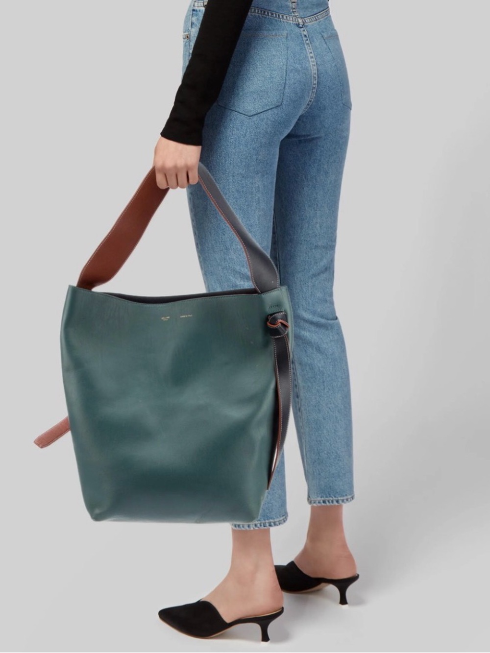 Celine Calfskin Twisted Cabas - Picture 3 of 14